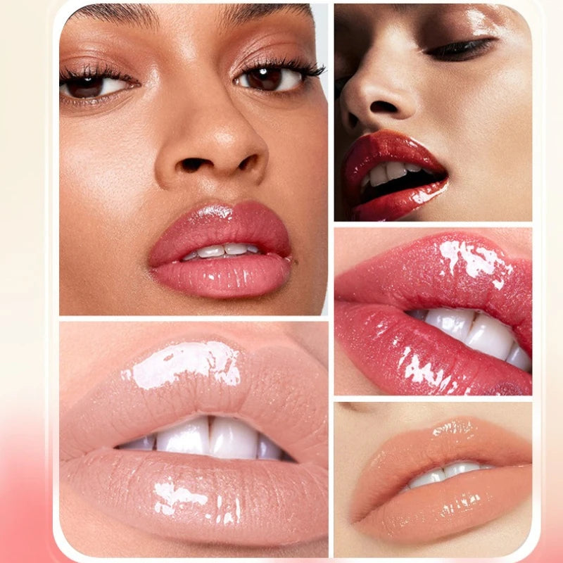 Mirror Pearl Lip Gloss Set | Waterproof Moisturizing Lipstick Pearl Lip Gloss Set QXL