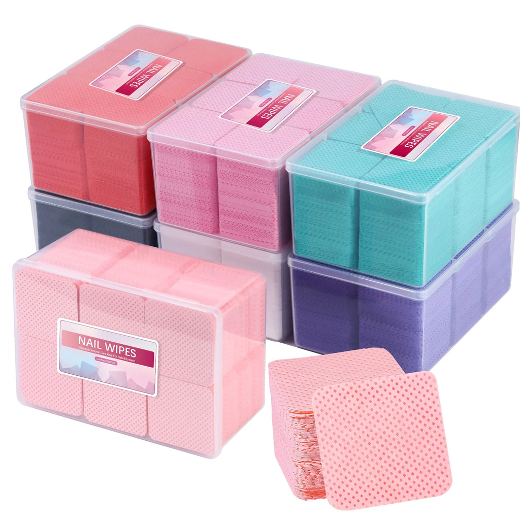1080-Pack Lint-Free Nail Polish Remover Wipes | Salon & Home Nail Remover Wipes QXL