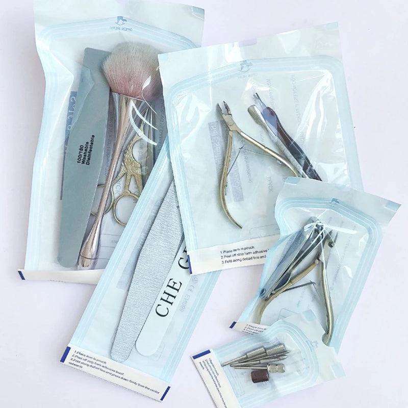 100-Pack Self-Sealing Sterilization Pouches | 4 Sizes Sterilization Pouches QXL