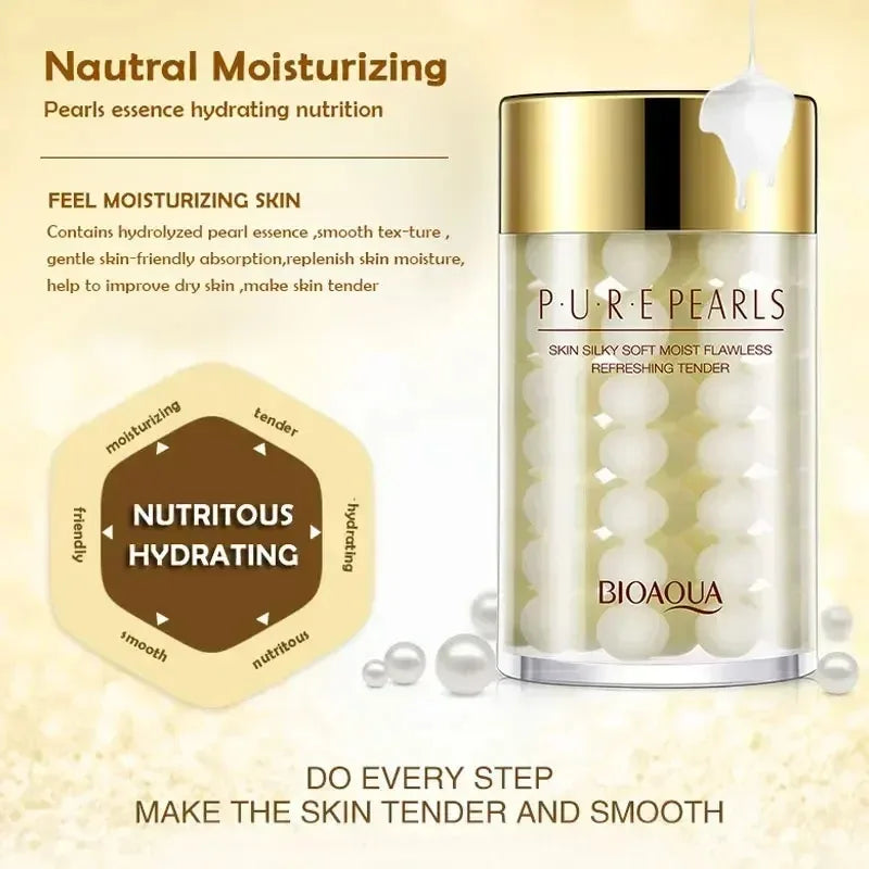 BIOAQUA Pure Pearl Face Cream – Firming & Hydrating Moisturizer Face Moisturizer Cream QXL