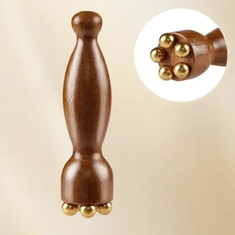 Lotus Seedpod Wood Gua Sha Facial Massage Tool | Sandalwood Gua Sha Tool QXL