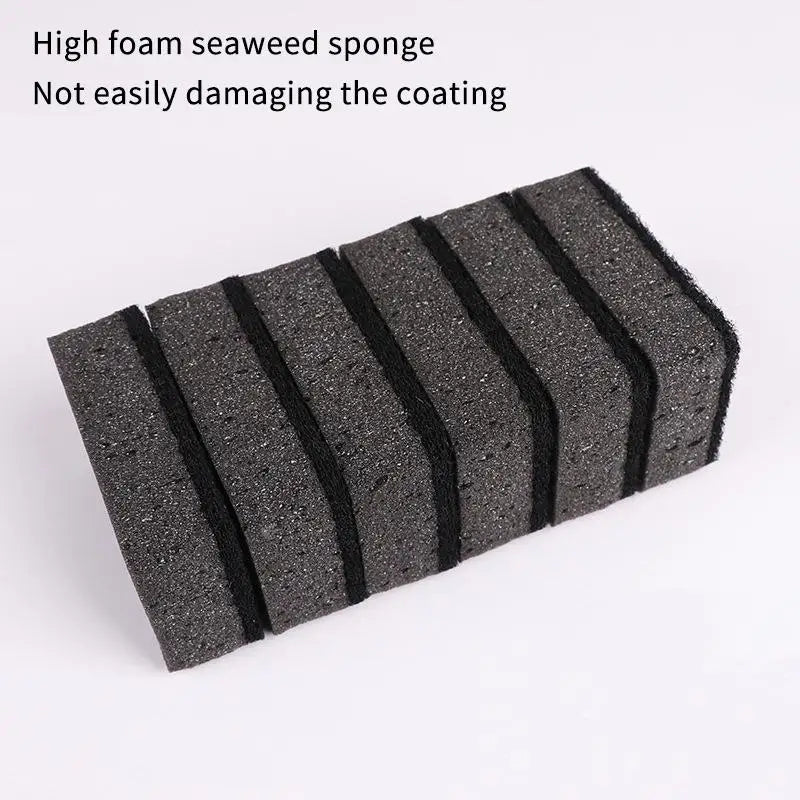 Seaweed Sponge Scrubbing Pads | Nonstick Kitchen Cleaner Kitchen Scrubbing Sponge QXL