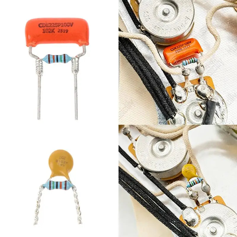 Treble Bleed Mod Kit 0.001uF Ceramic Capacitor & 150K Resistor Guitar Wiring Mod QXL