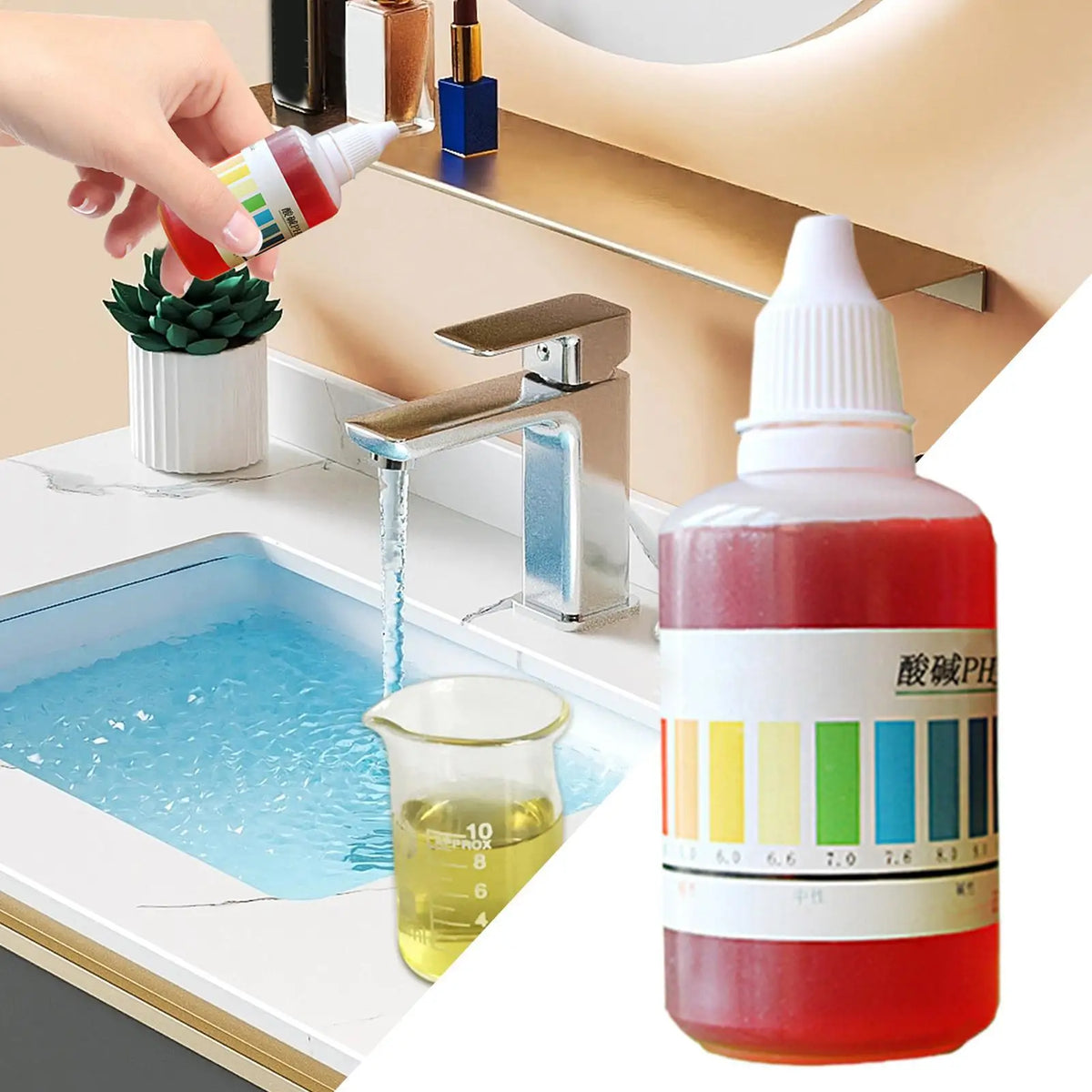 50ml pH Test Drop Solution | Aquarium & Water Quality Tester pH Test Solution QXL