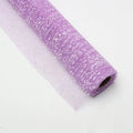 Snow Yarn Mesh Flower Wrapping Gauze | Bouquet Packaging Roll Flower Wrapping Gauze QXL Light purple