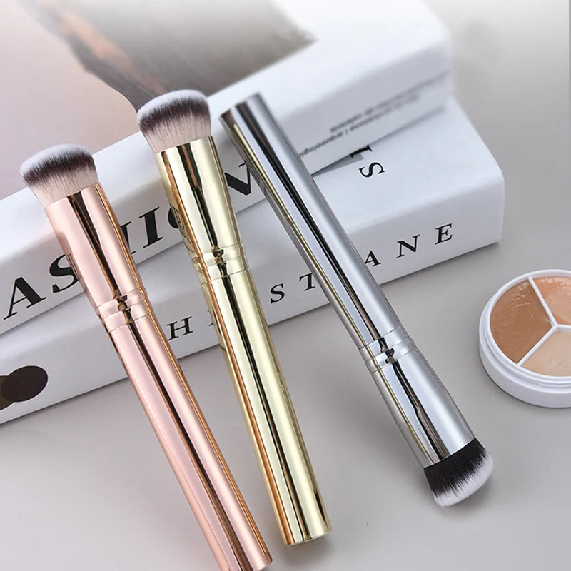 Metal Handle Foundation & Concealer Brush | Precision Makeup Makeup Brush QXL