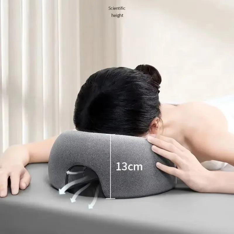 Memory Foam Face Rest Pillow | Massage & Salon Headrest Massage Face Pillow QXL