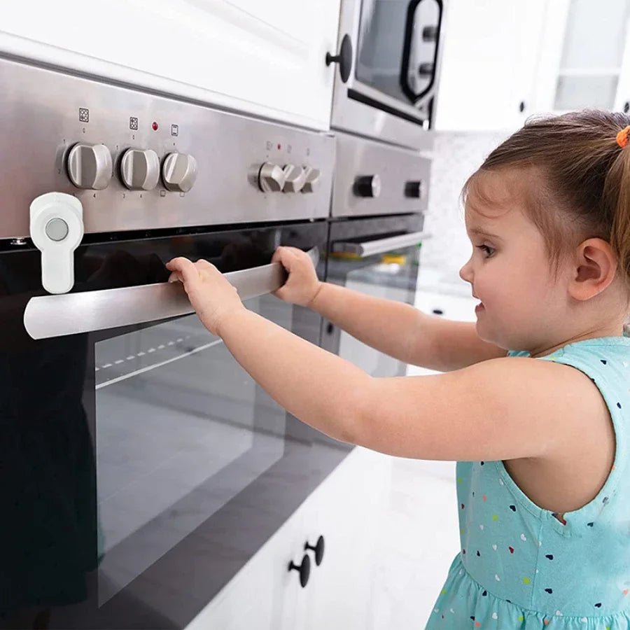 Baby Safety Oven & Cabinet Door Locks | 1–3 Pack Kitchen Lock Child Safety Lock QXL