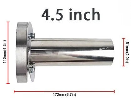 304 Stainless Steel Exhaust Silencer Insert | 2" Muffler Tip Exhaust Silencer Insert QXL Not adjustable 4.5in