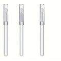 Silicone Lip Brush with Cover | Lipstick & Gloss Applicator Lip Brush Applicator QXL Clear 3pcs