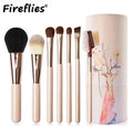 24-Piece Professional Makeup Brush Set | Leather Roll Case Makeup Brush Set QXL 7pcs