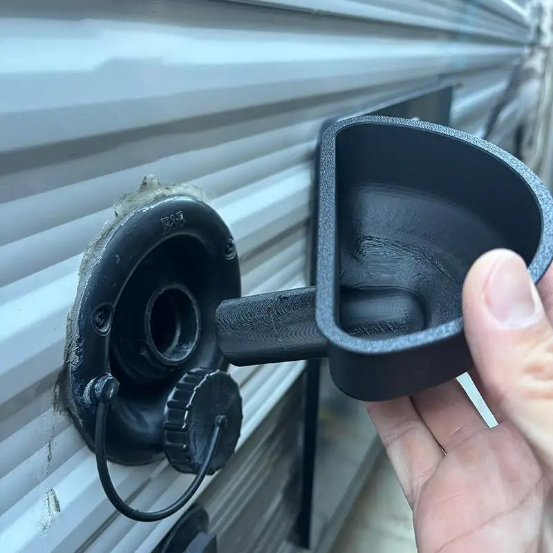 Universal RV Water Tank Filling Funnel | Camper Van Inlet RV Water Funnel QXL