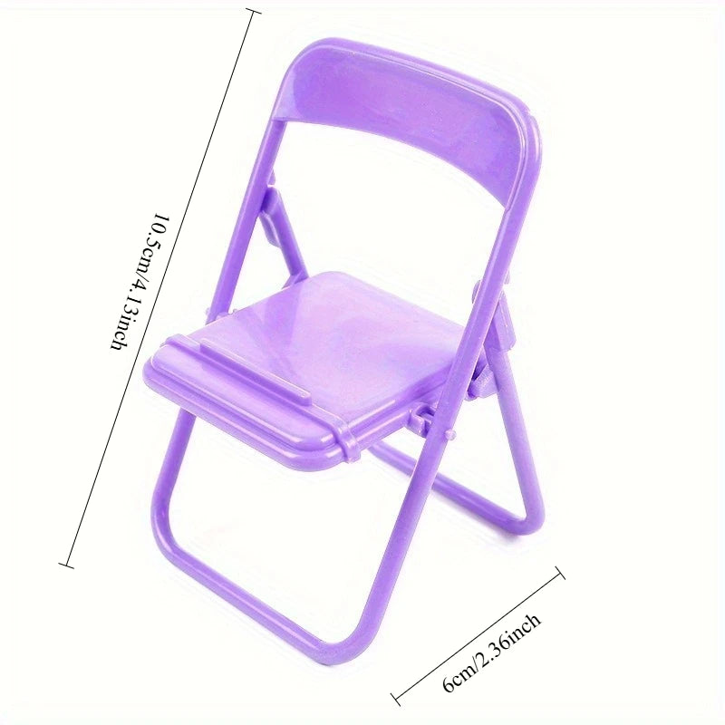 Macaron Chair Phone Stand | Cute Folding Desktop Holder Phone Desk Stand QXL
