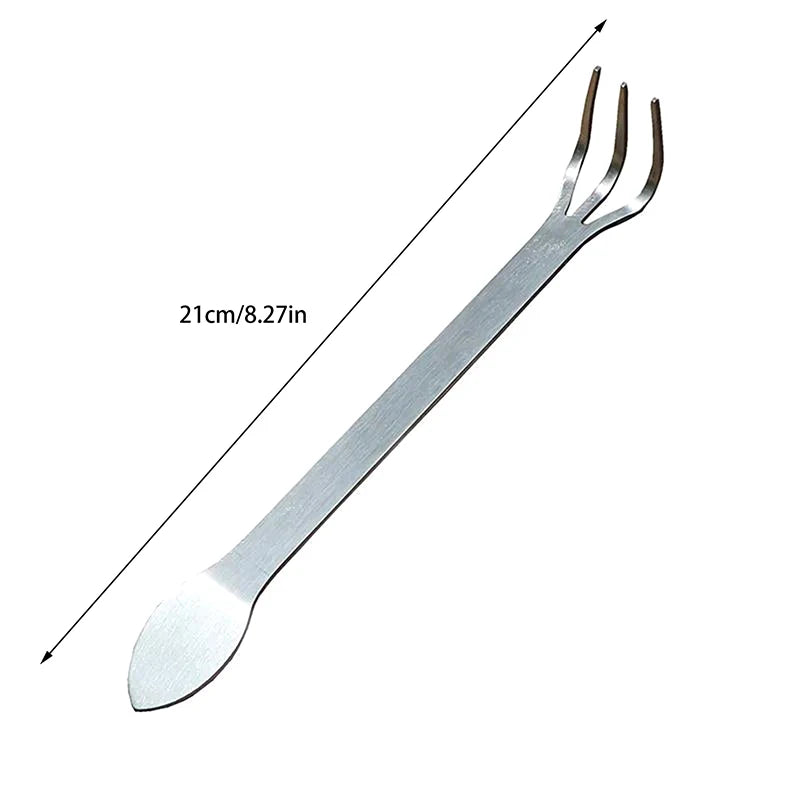 3-Prong Stainless Steel Bonsai Root Rake | Soil Loosening Tool Bonsai Garden Rake QXL