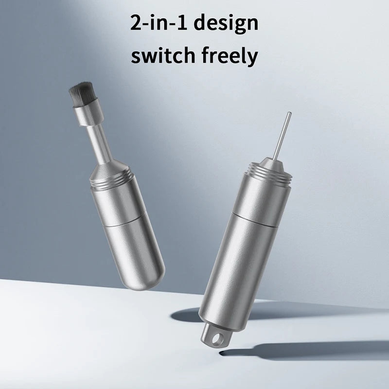SIM Card Eject Pin & Earbuds Cleaning Brush with Keyring SIM Eject & Cleaning Tool QXL