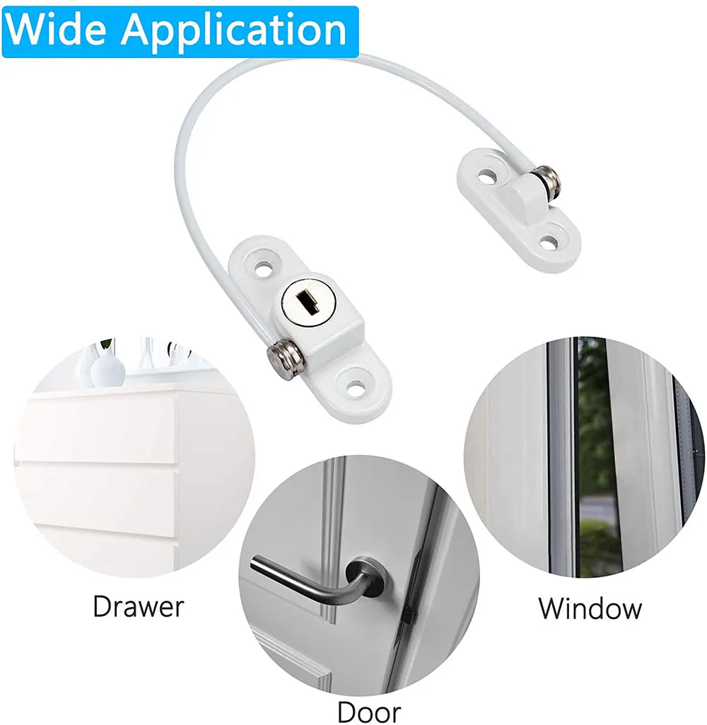 vvocci 4/8-Pack Stainless Steel Window Locks | Child Safety Child Safety Lock QXL