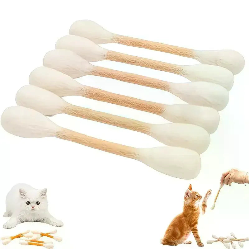 6-Pack Catnip Chew Sticks | Felt Kicker Cat Toys for Indoor Play Cat Kicker Toy Set QXL