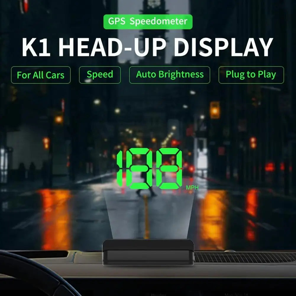 HUD GPS Car Speedometer | Windshield Projector KM/H & MPH HUD Speedometer QXL