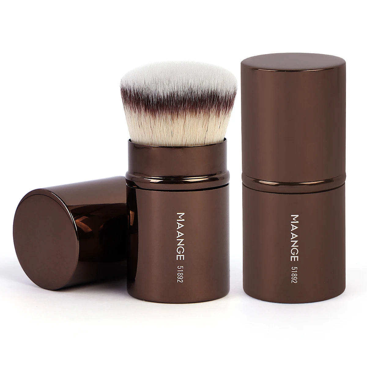 MAANGE Retractable Kabuki Brush – Blush, Powder & Contour Kabuki Makeup Brush QXL