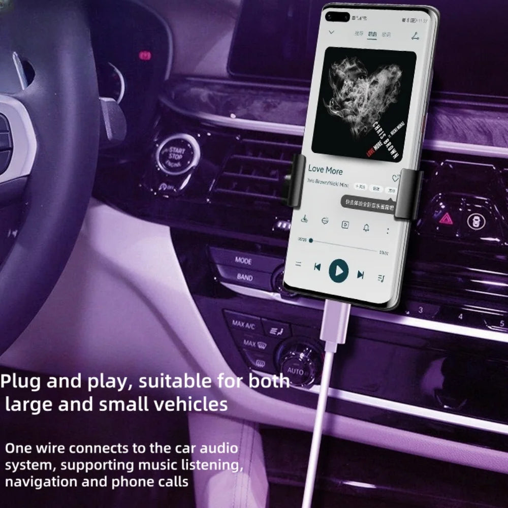 USB-C to 3.5mm DAC Adapter Cable | Car Stereo & Headset USB-C Audio Adapter QXL