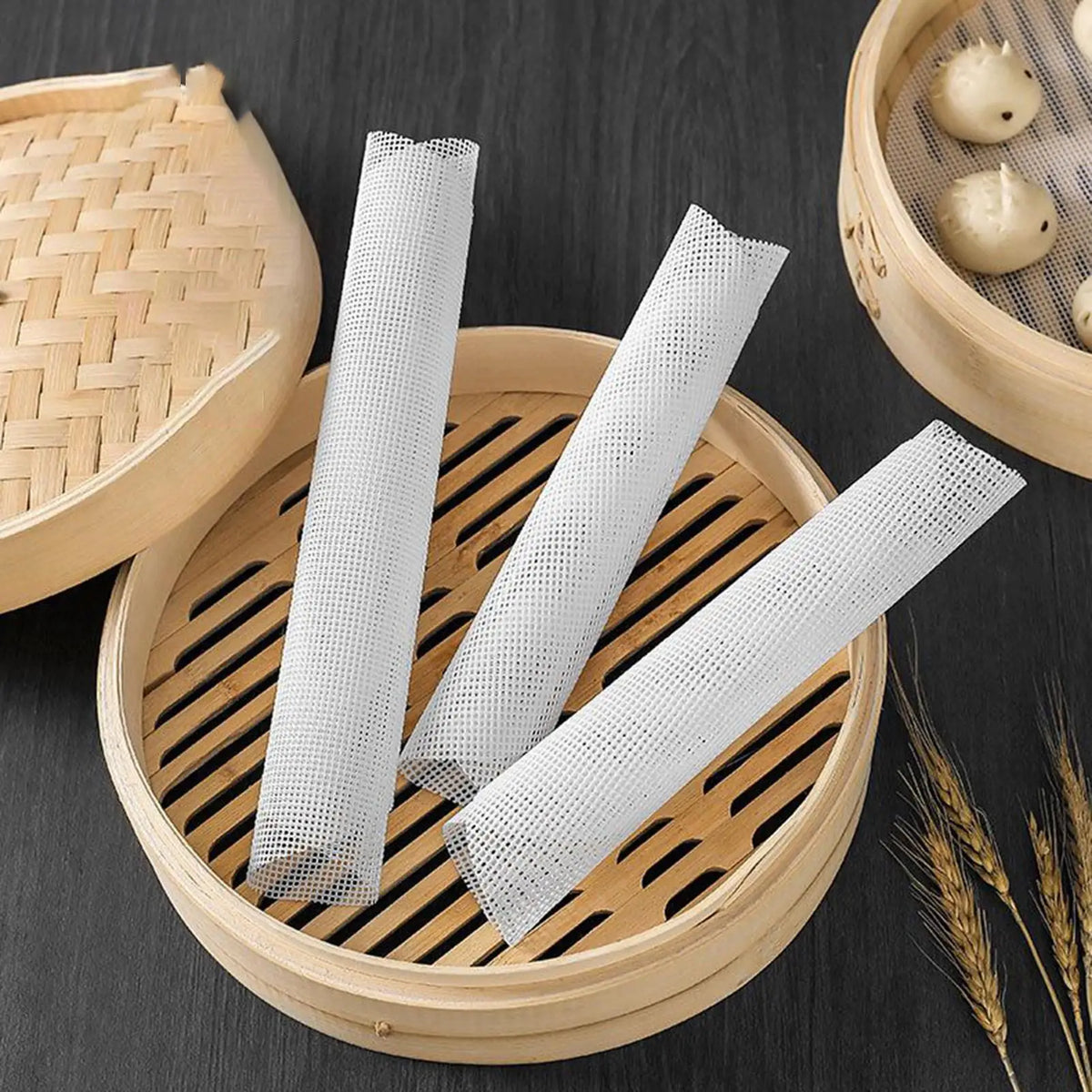 Reusable Silicone Steamer Basket Liners | Dumpling Steamer Steamer Basket Liner QXL