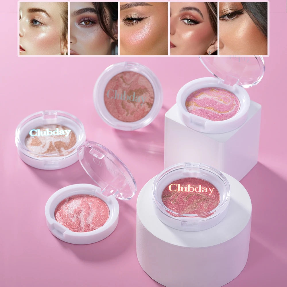 Multi-Color Blush & Highlighter Palette | Pearl Illuminator Blush Highlighter Palette QXL