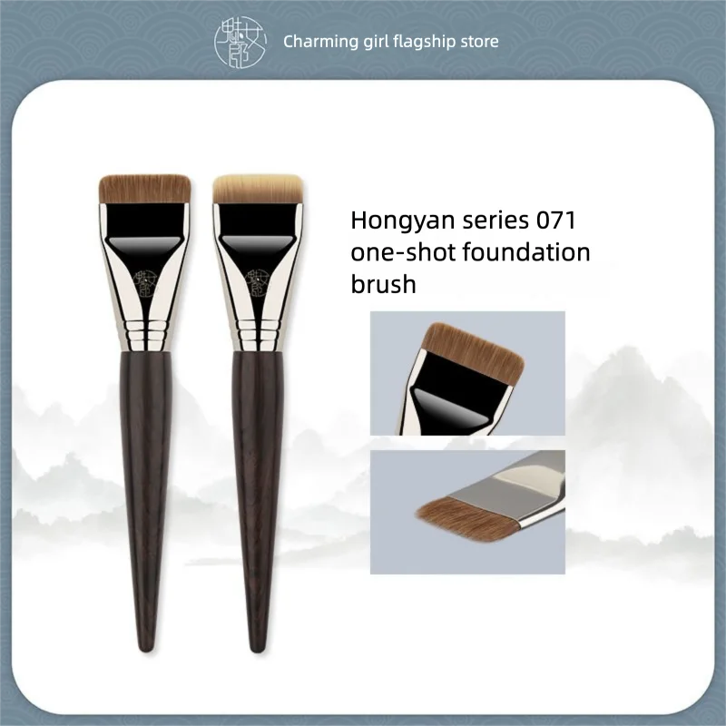 Flat Head Foundation Brush | Seamless Liquid Makeup Foundation Makeup Brush QXL