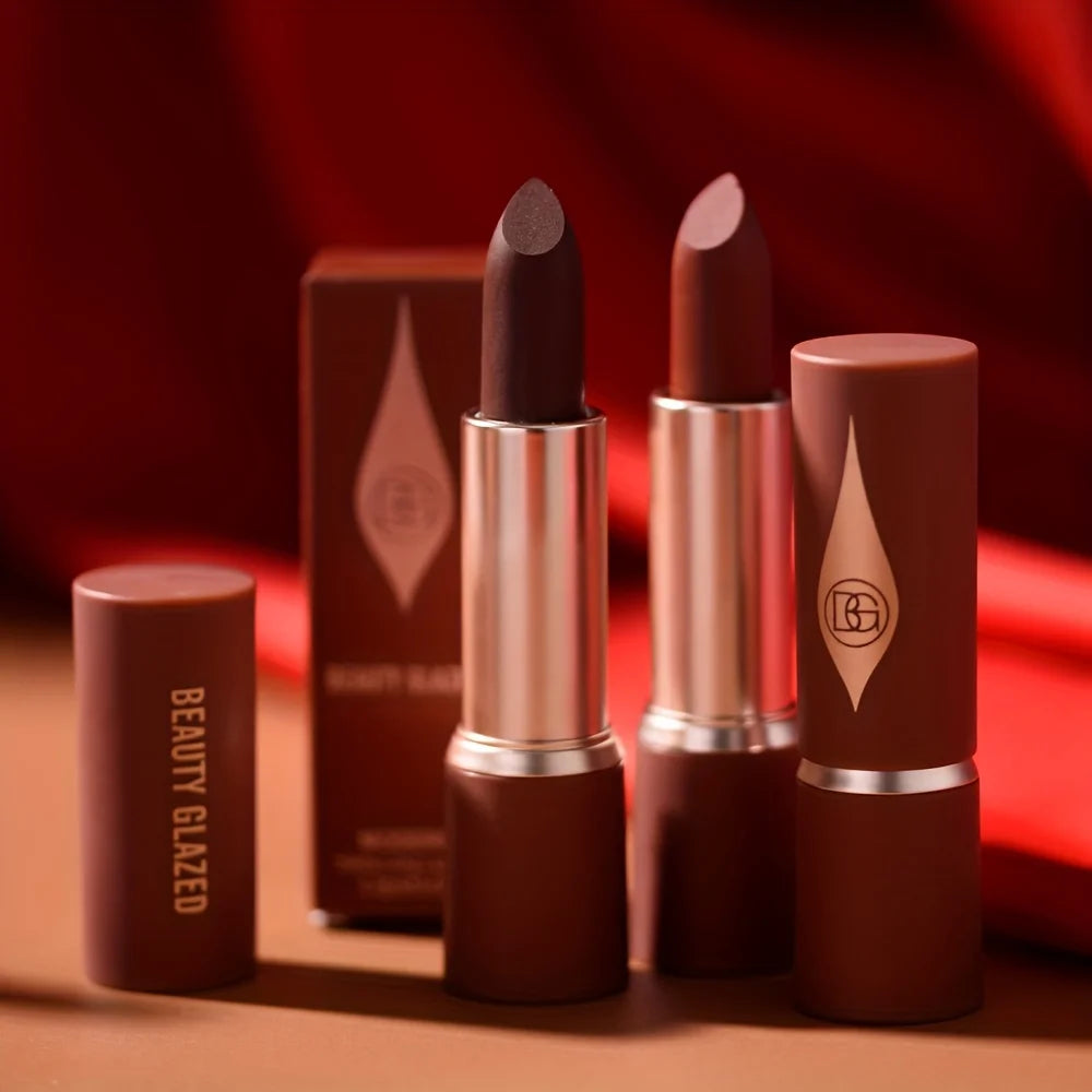 Barely Matte Cocoa Lipstick | Waterproof & Long-Lasting Matte Lipstick QXL