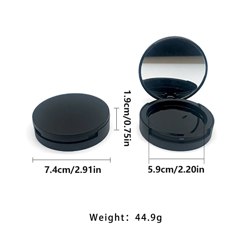 Refillable Pressed Powder Compact Jar with Vanity Mirror Refillable Powder Compact QXL