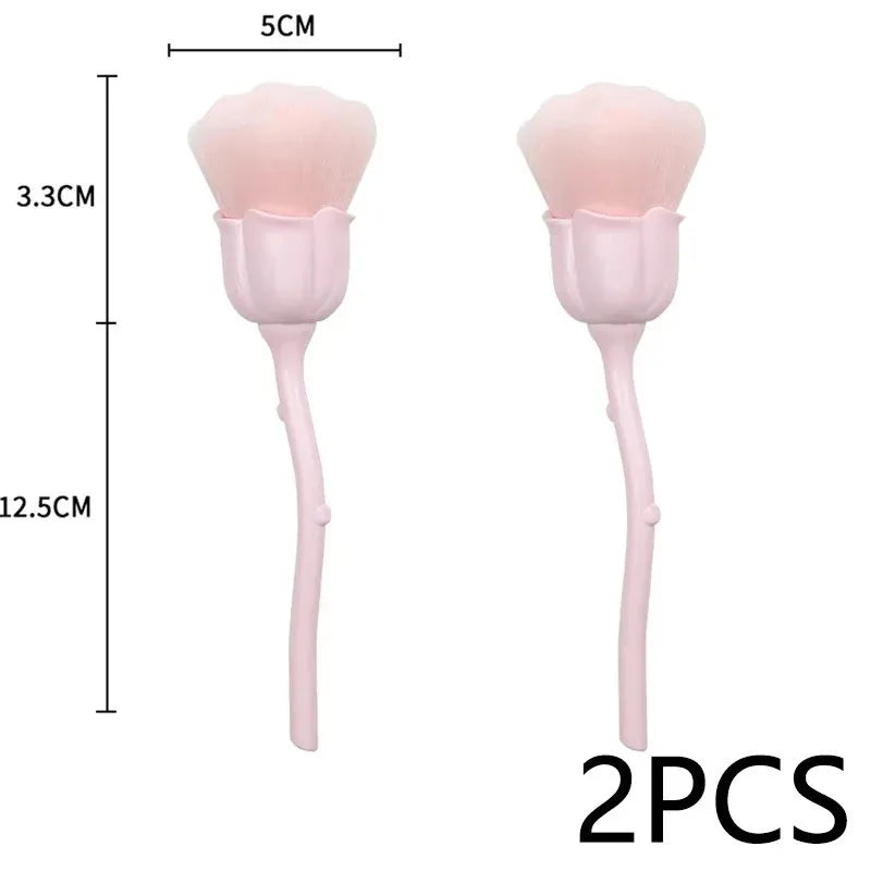 Rose Design Nail Art Brush Set | Floral Gel Painting Tools Nail Art Brush Set QXL 2pcs quanfe
