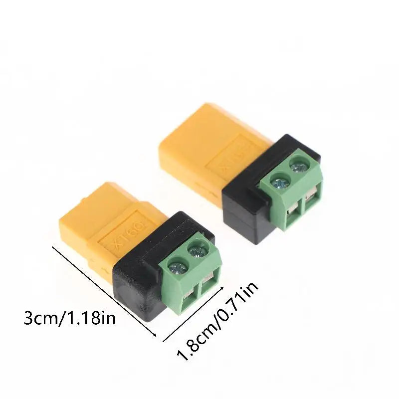 XT60 to 2-Pin Terminal Adapter | Solderless Charging Connector XT60 Charging Adapter QXL
