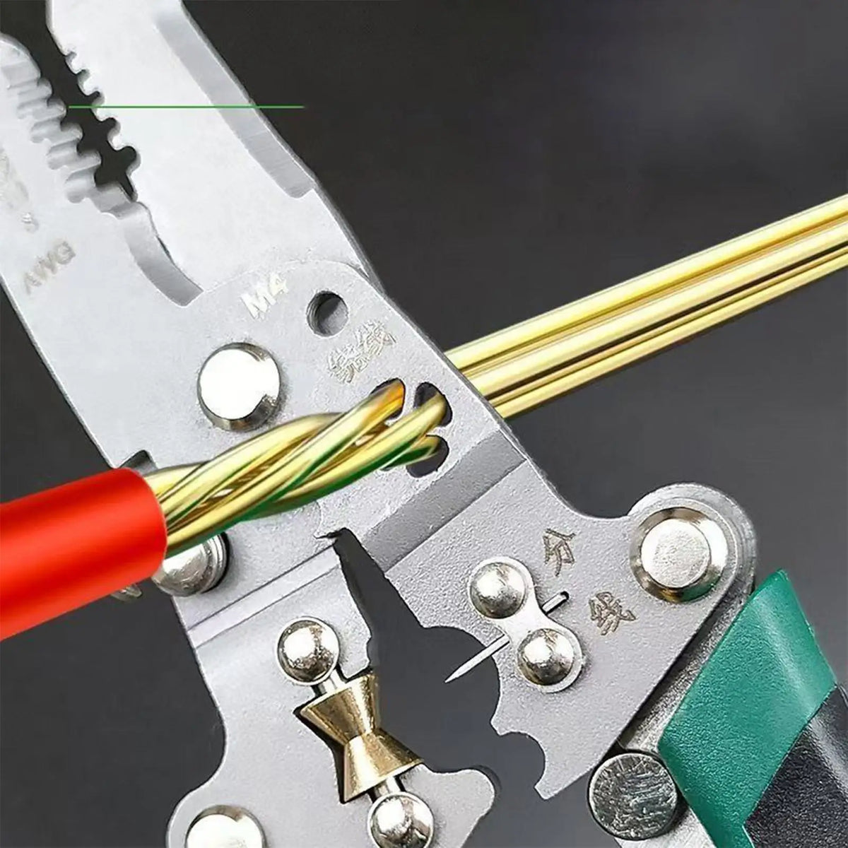 8-in-1 Wire Stripper & Voltage Tester | AC DC Detector Tool Wire Stripper Tool QXL