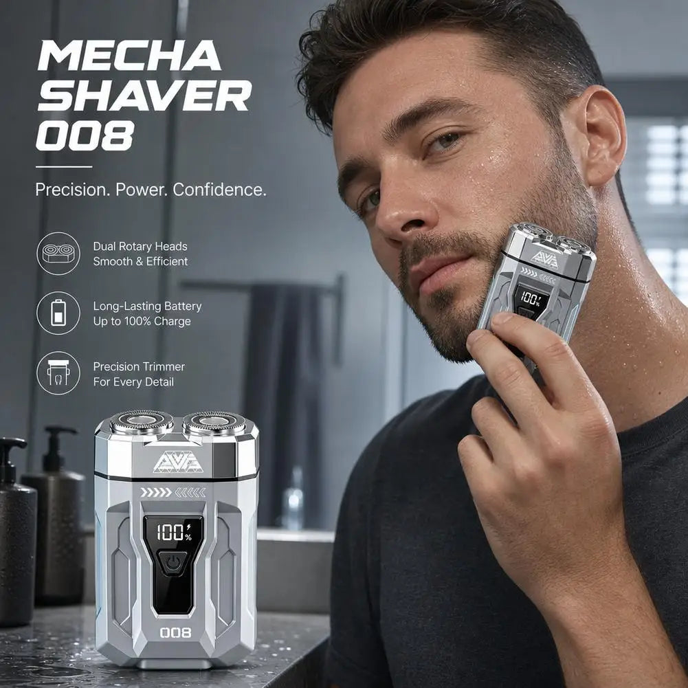 Men's Mini Dual Head Electric Shaver | LCD & Type-C Electric Shaver QXL