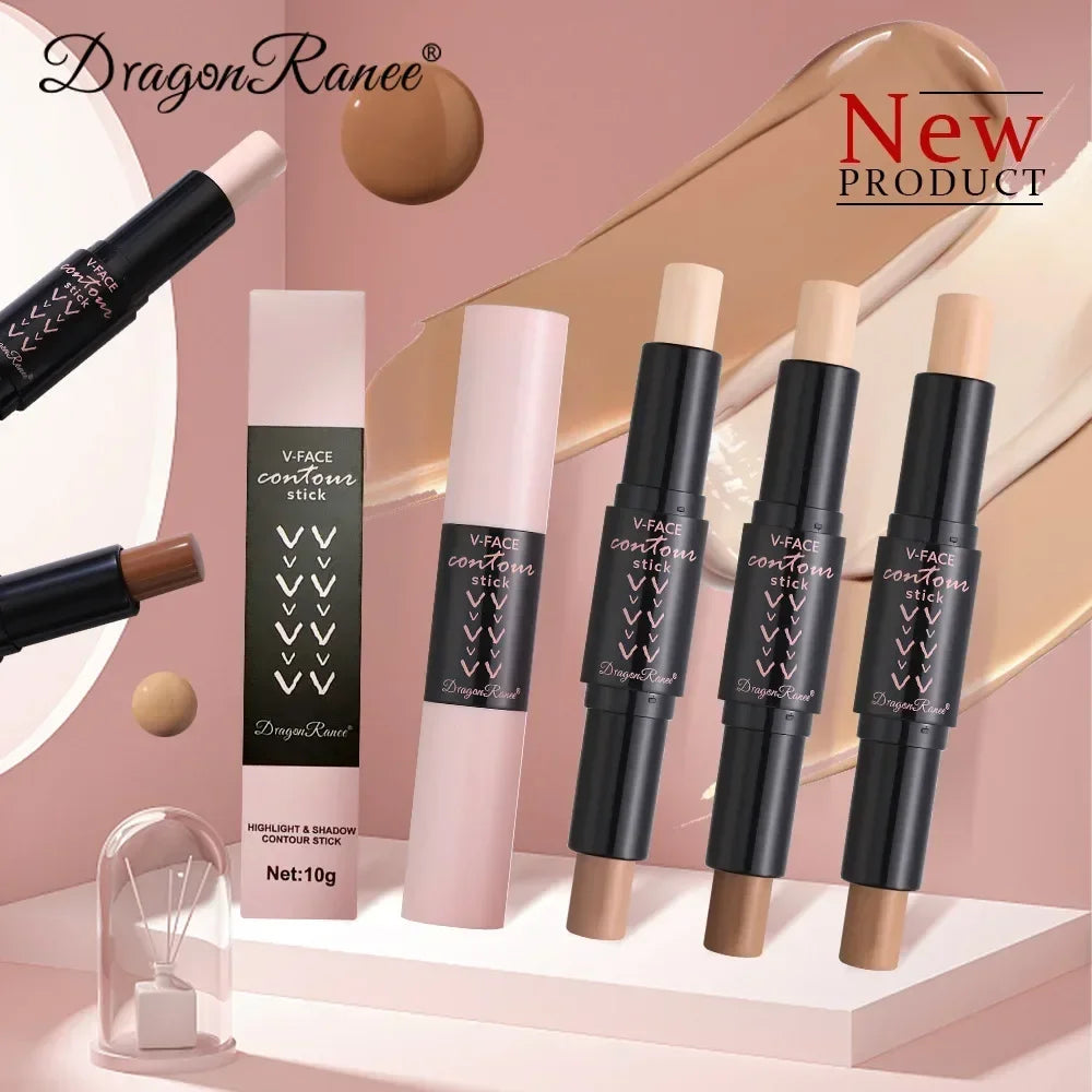 Double-End Contour & Highlighter Stick | Matte Concealer Pen Contour Highlighter Stick QXL