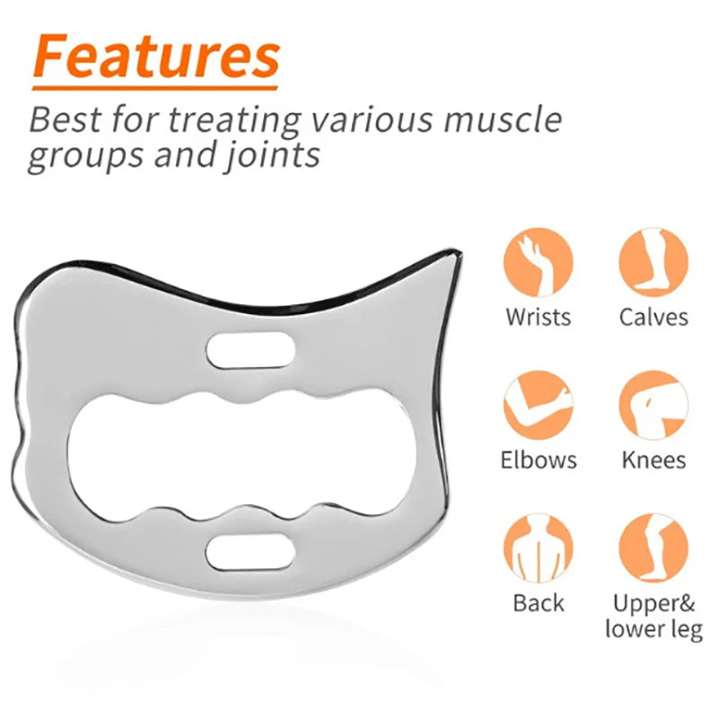 Stainless Steel Gua Sha Scraper | Body & Muscle Massager Gua Sha Scraper QXL
