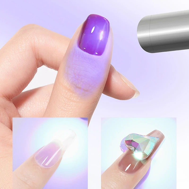 Mini UV LED Nail Lamp Pen | Portable Gel Nail Dryer UV LED Nail Lamp QXL onesize