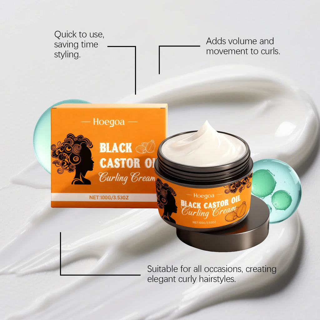 HOEGOA Curl Defining Cream – Frizz Control & Moisture Hold Curl Defining Cream QXL