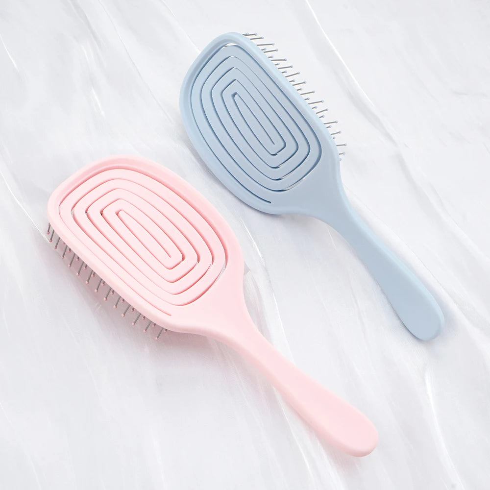Wide Tooth Hollow Detangling Comb | Scalp Massage Hair Brush Wide Tooth Comb QXL