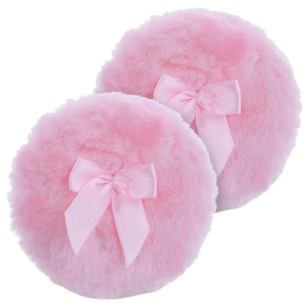 Large Velvet Powder Puff | Washable Face & Body Makeup Tool Velvet Powder Puff QXL