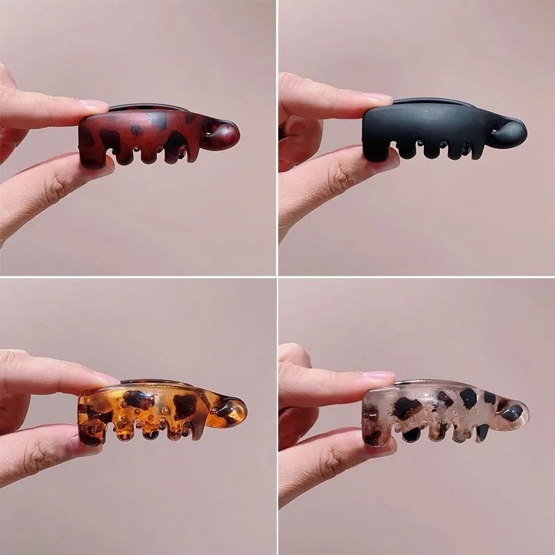 Mini Non-Slip Banana Hair Clip for Fine Thin Hair | Barrette Banana Hair Clip QXL