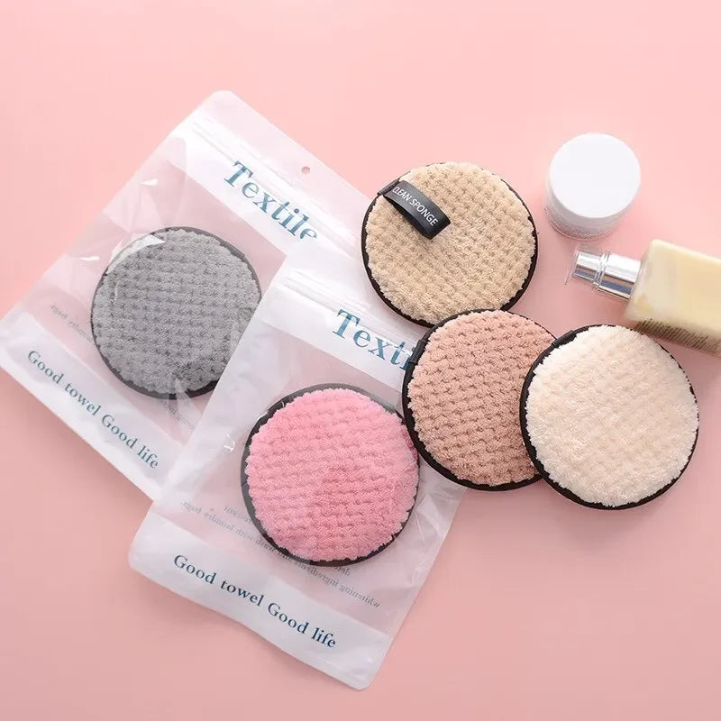 4-Pack Washable Microfiber Makeup Remover Pads | Reusable Makeup Remover Pads QXL