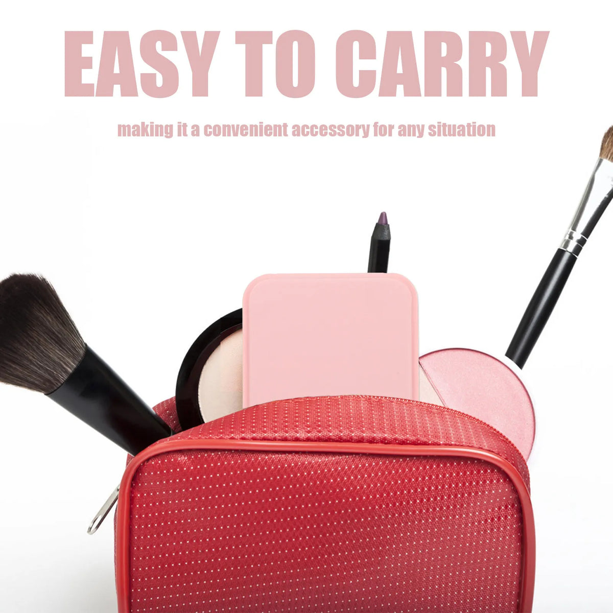 Compact Folding Makeup Mirror | Portable Pocket Purse Mirror Compact Vanity Mirror QXL