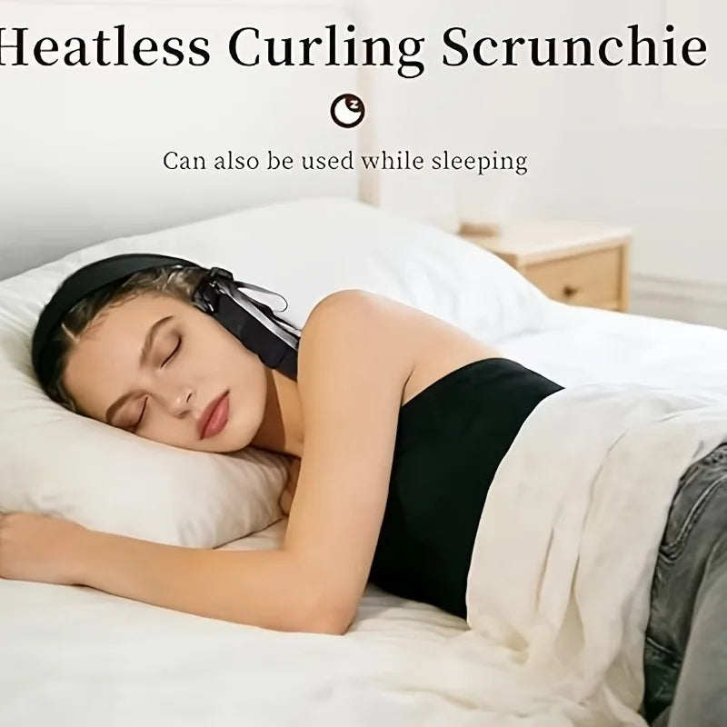 Heatless Curling Wand with Comb | Foam Roller All Hair Types Heatless Hair Curler QXL