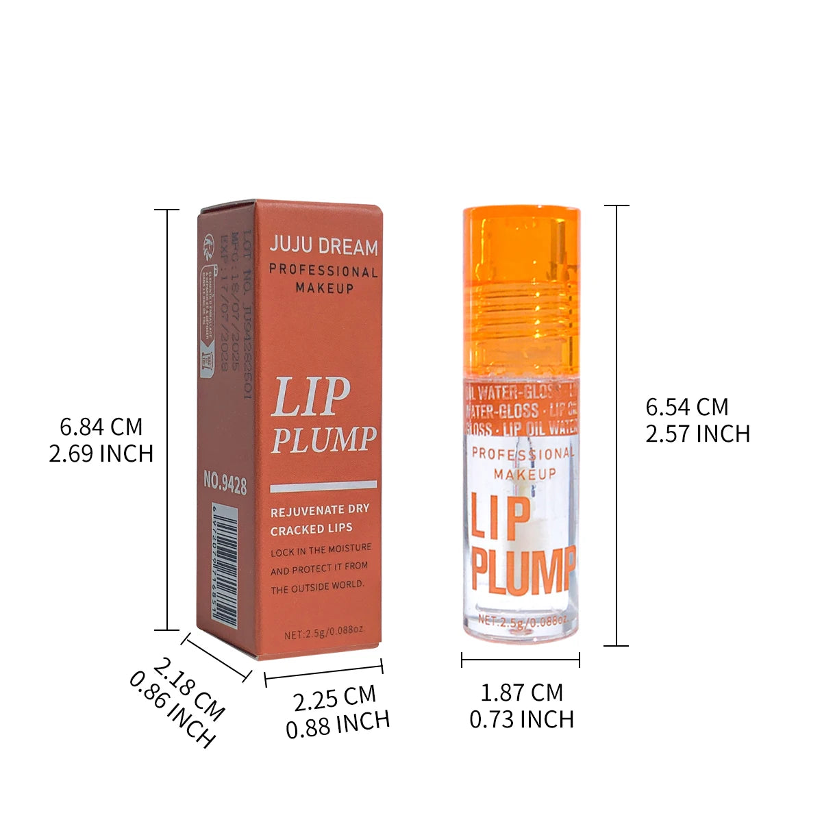 3-Piece Plumping Lip Oil Gloss Set – Hydrating & Long-Lasting Lip Oil Gloss Set QXL