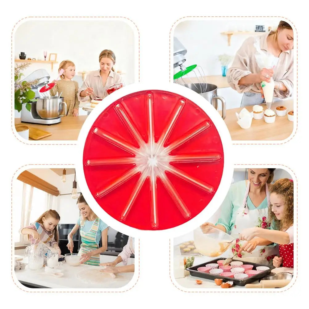 Stand Mixer Scraper Blade with Anti-Overflow Baffle | ABS+TPR Mixer Scraper Blade QXL