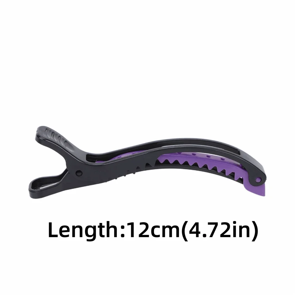 6-Pack Non-Slip Duckbill Sectioning Hair Clips | Black & Purple Sectioning Hair Clips QXL