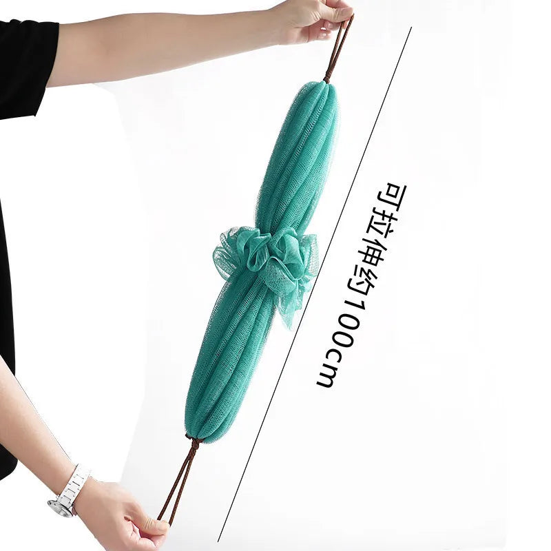 Double-Sided Floral Back Scrubber Bath Towel Strip Back Scrubber Strip QXL