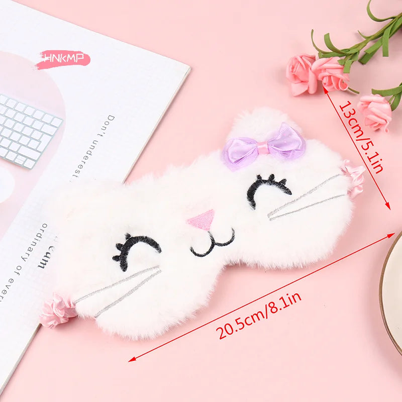 Kids Anime Cat Sleep Mask | Cartoon Blindfold for Travel Kids Sleep Mask QXL