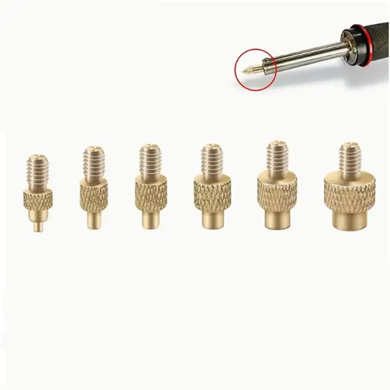 Brass Heat Insert Nut Tips M2–M8 | 3D Printer Soldering Kit Heat Insert Tip Kit QXL