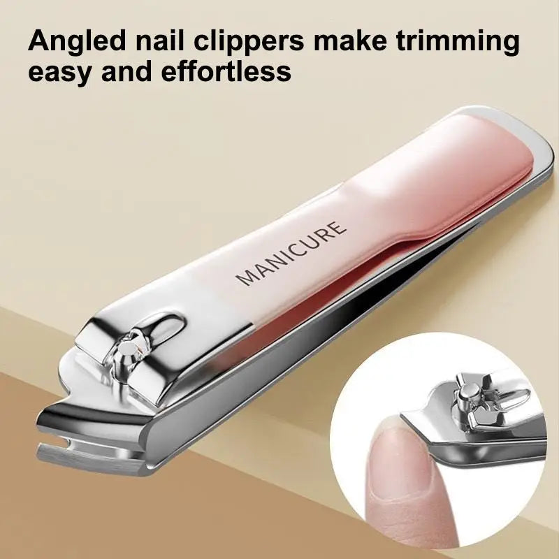 4-Piece Manicure Set with Leather Case & Nano Nail File Manicure Set QXL